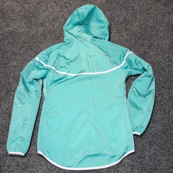 NIKE Windbreaker Women’s Jacket Green Small EUC - Picture 5 of 10